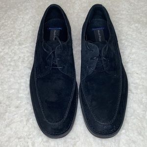Hush Puppies Bracco Moc Toe Oxford shoe and boot black Suede size 9.5